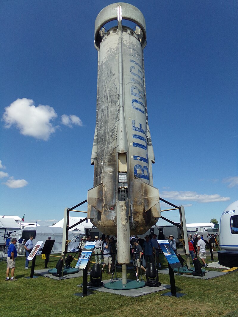 New Shepard Booster. Wikimedia Commons public domain