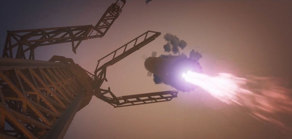 Super-Heavy booster catch. Image provided to the media by SpaceX